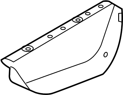View D65156311A Radiator Support Air Deflector (Right, Front, Lower) Full-Sized Product Image
