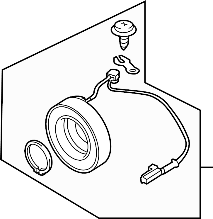 View DR6161L30 A/C Compressor Clutch Coil (Front) Full-Sized Product Image