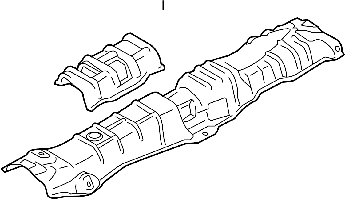View D07A564FX Floor Pan Heat Shield (Front) Full-Sized Product Image