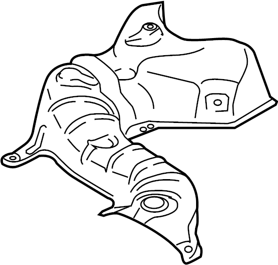 View D6515645YE Floor Pan Heat Shield (Left) Full-Sized Product Image