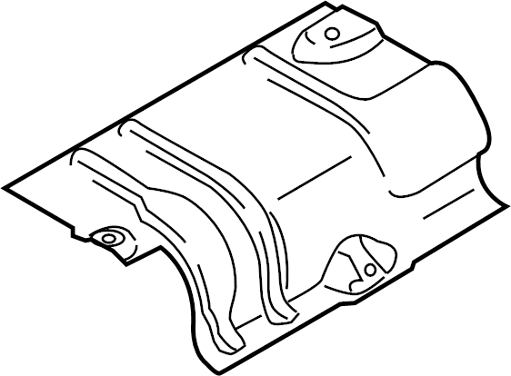 View D65156451B Floor Pan Heat Shield (Rear) Full-Sized Product Image