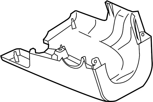 View D65160231C02 Steering Column Cover (Lower) Full-Sized Product Image