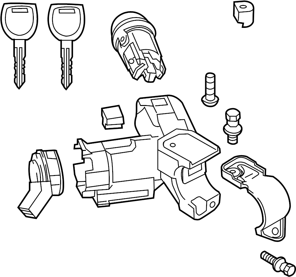 View DRY07629XB Ignition Lock Assembly Full-Sized Product Image