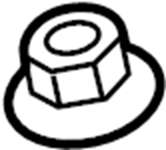 View 9YB121001 Windshield Wiper Arm Nut Full-Sized Product Image