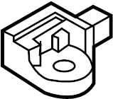 View DR6157K1X Air Bag Impact Sensor (Front) Full-Sized Product Image