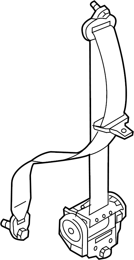 View DRY157L9001 Seat Belt Lap and Shoulder Belt (Front) Full-Sized Product Image