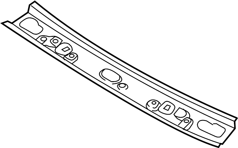 View D65170641A Roof Header Panel (Front) Full-Sized Product Image
