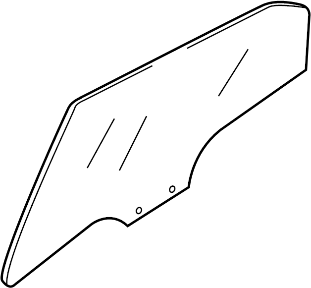 View D65373511B Door Glass (Left, Right) Full-Sized Product Image