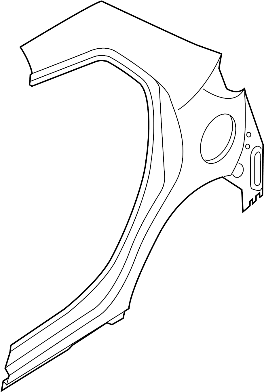 View D6Y170410E Quarter Panel (Right, Front, Rear) Full-Sized Product Image