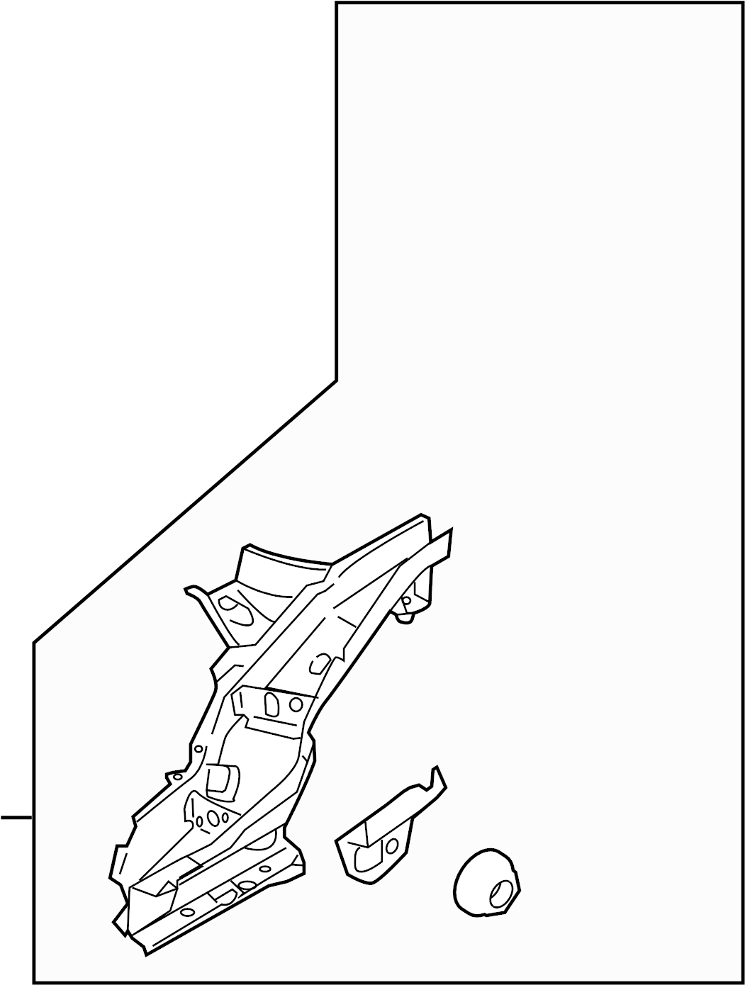 View DR6153810A Frame Side Member Assembly (Right, Rear) Full-Sized Product Image