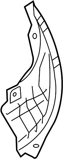 View D65150341B Bumper Splash Shield (Right) Full-Sized Product Image