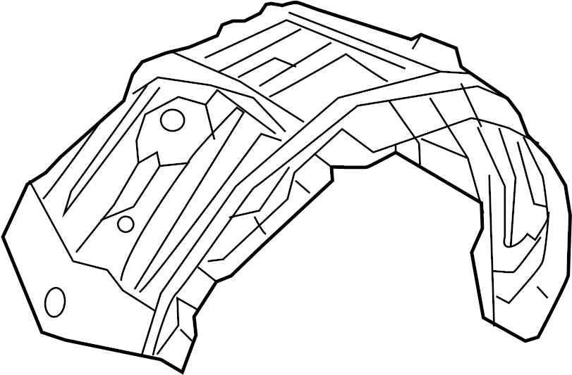 View N24356130A Fender Splash Shield (Right, Rear) Full-Sized Product Image