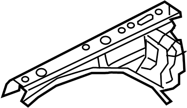 View N24354210 Fender Rail (Left, Upper) Full-Sized Product Image