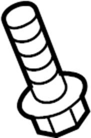 View D10J32099 Steering Shaft Bolt (Upper, Lower) Full-Sized Product Image