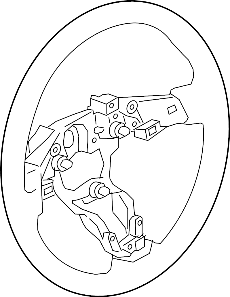 View NF6W3298204 Steering Wheel Full-Sized Product Image