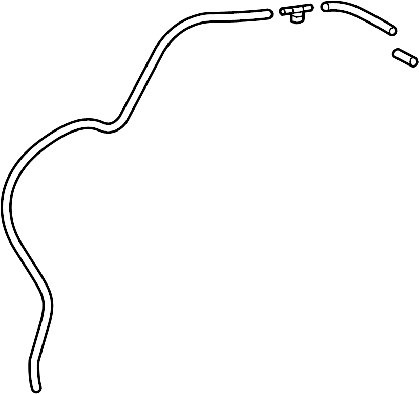View N24367500 Windshield Washer Hose (Upper) Full-Sized Product Image