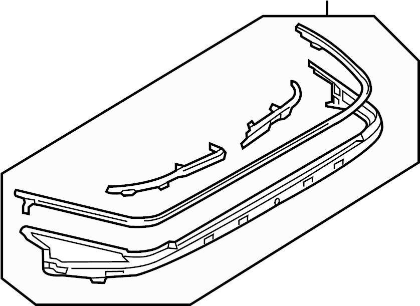 View N243R1750G Belt molding. MOULDING, BeltlineE. (Rear) Full-Sized Product Image