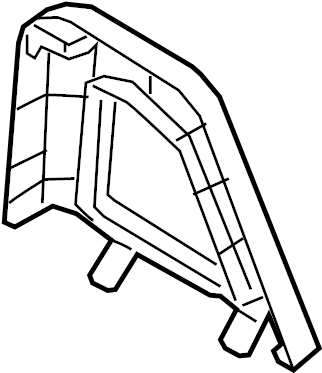 View N24869742 Cover. Rail, Curtain. (Left, Rear) Full-Sized Product Image