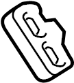 View NA0162681 Wedge. Door. Dovetail latch. (Front) Full-Sized Product Image