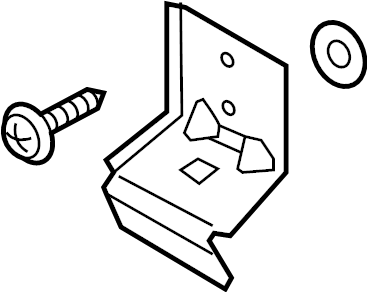 View N24368410A Door Interior Trim Panel Bracket Full-Sized Product Image