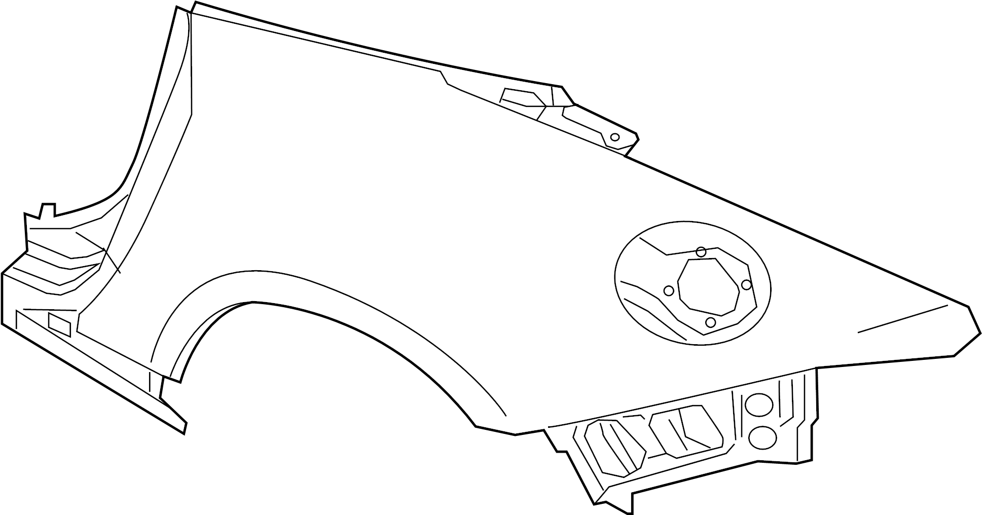 View N2Y87141XB PANEL - LT, FENDER. Quarter Panel.  Full-Sized Product Image