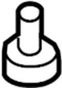 View 9YA02A614 Hinge bolt.  Full-Sized Product Image