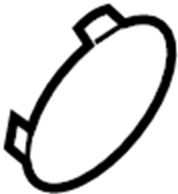 View N24350EK1ABB COVER, TOWING HOOK. Tow Eye Cap.  Full-Sized Product Image