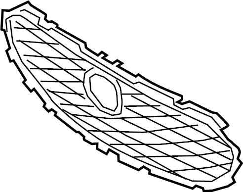 View BCKN50711A Grille, Radiator. (Lower) Full-Sized Product Image