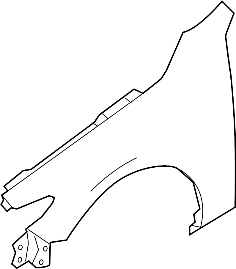 View BCJH52110 Panel, Fender. (Right, Front) Full-Sized Product Image