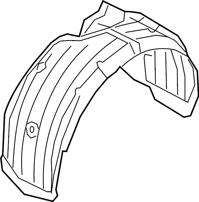 View BDEN56140 Fender liner. Guard, MUD. (Left) Full-Sized Product Image