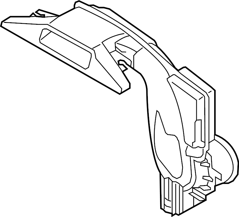 View PAH913200A DUCT, FRESH AIR. Inlet duct.  Full-Sized Product Image
