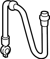 View BCKA43980B Hose. Brake. RigHT. (R). Hydraulic. (Front) Full-Sized Product Image