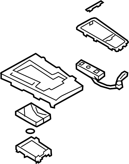 View BEMF64340F Center panel. PANEL, BOOTS - CONSOLE.  Full-Sized Product Image