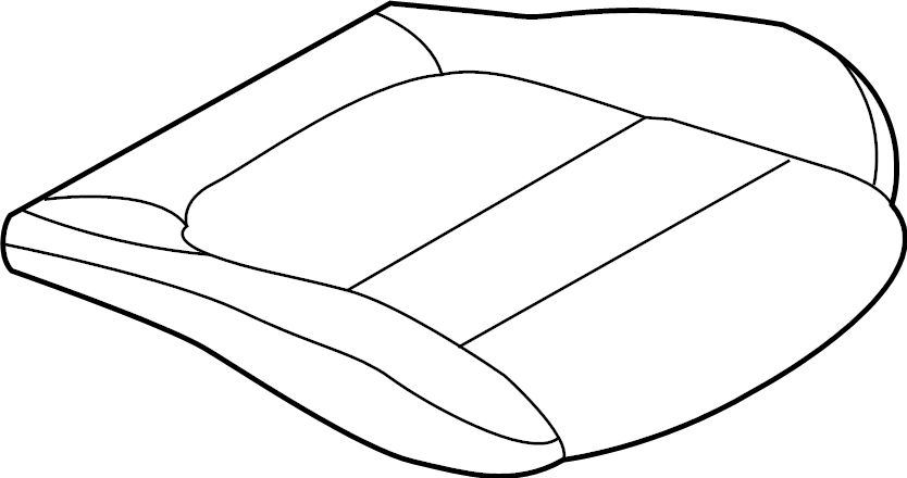 View BDTS8811102 Cushion cover. Trim, Seat Cushion. (Right) Full-Sized Product Image