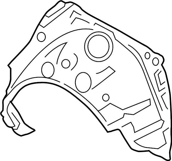 View BDYS7111Y Pillar, Inner. (Left, Rear) Full-Sized Product Image