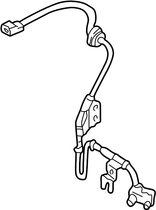 View GD7E4370XD ABS Wheel Speed Sensor (Right, Front) Full-Sized Product Image