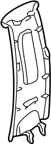 View GD7A68190B80 Door Pillar Post Trim Set (Right) Full-Sized Product Image