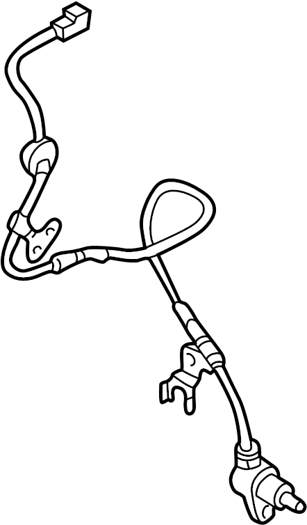 View GD7E4372YD ABS Wheel Speed Sensor (Left, Rear) Full-Sized Product Image