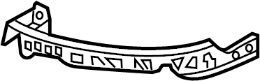 View GJ6A50161B Bumper Cover Support Rail Bracket (Front, Lower) Full-Sized Product Image