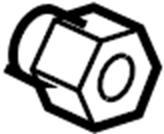 View 060326161A Wheel Lug Nut Full-Sized Product Image