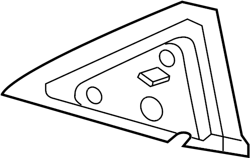 View GK2A69196 Door Mirror Gasket (Left) Full-Sized Product Image