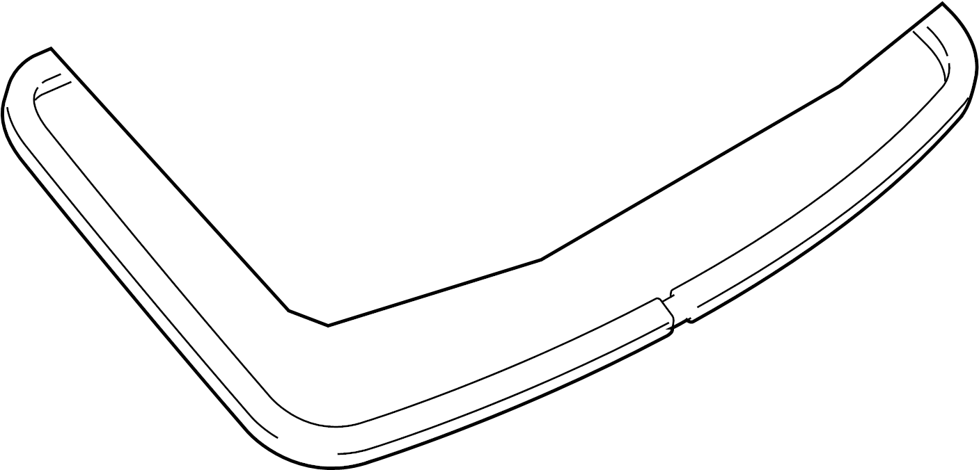 View GJ6A50611B Back Glass Reveal Molding (Rear) Full-Sized Product Image
