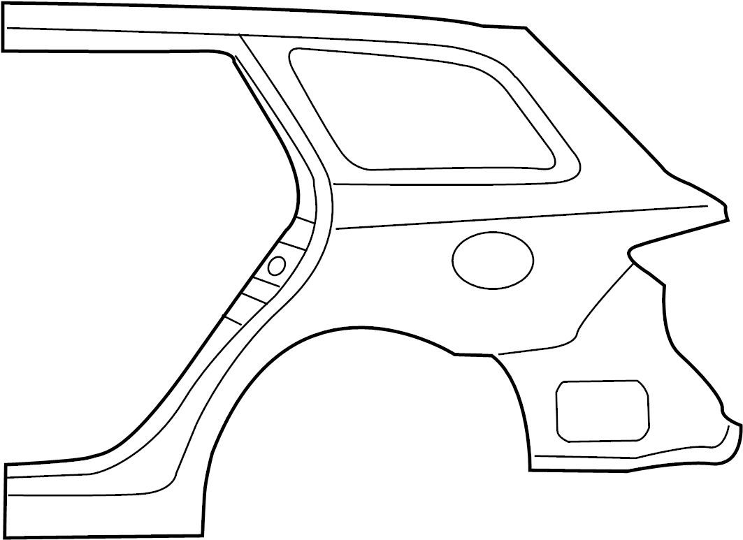 View GK2A71413A Quarter Panel Reinforcement (Rear, Upper, Lower) Full-Sized Product Image