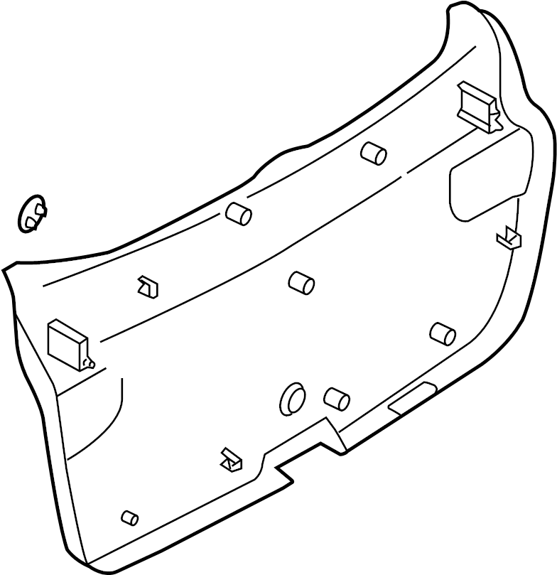 View GM9E68960D80 Liftgate Trim Cover (Lower) Full-Sized Product Image
