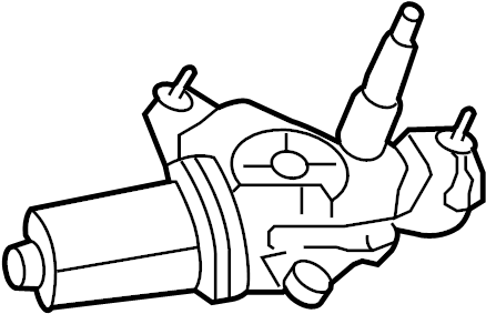 View GM9A67450B Back Glass Wiper Motor (Rear) Full-Sized Product Image