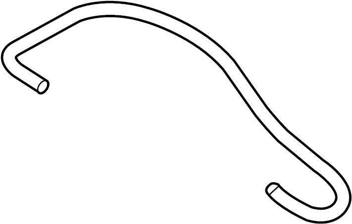 View GM9D67501A Liftgate Washer Hose (Rear, Upper) Full-Sized Product Image