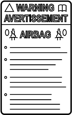 View GK2A57K92 Label. Air. Caution. Bag.  Full-Sized Product Image