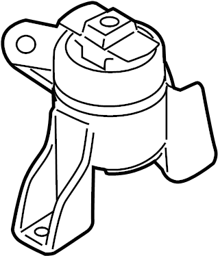 View GS3L39060C Rubber NO.3, Engine.MTG. Side mount.  Full-Sized Product Image