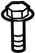View 9XG160907L Bolt and Washer. Heat shield screw.  Full-Sized Product Image