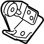 View GS3L57560 Seat Hinge (Left, Right) Full-Sized Product Image